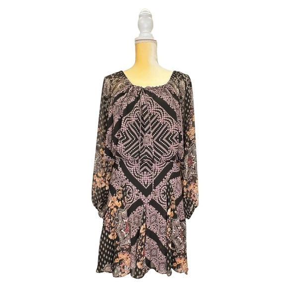 Free People Seven Wonders Dress Size Small Mini Open Back Black - Picture 3 of 9